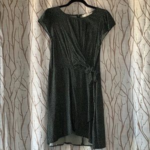 Loft polka dot wrap dress (size 6)